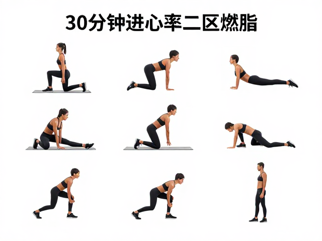 30分钟低冲击有氧,屈膝舒缓训练,轻松进入心率二区燃脂