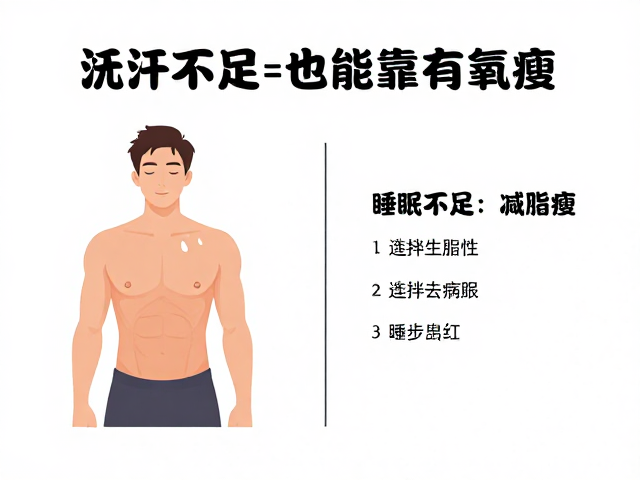 科学锻炼，出汗多&ne;减脂快，睡眠不足也能靠有氧瘦