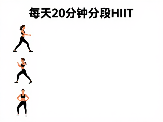 每天20分钟分段HIIT，高效燃脂，轻松坚持的高强度间歇训练法