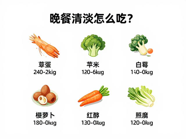 晚餐清淡怎么吃?控制热量缺口,热量适中更健康