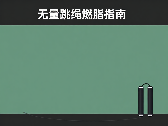 无绳负重跳绳燃脂指南,避开暴晒老化,高效有氧不伤肤