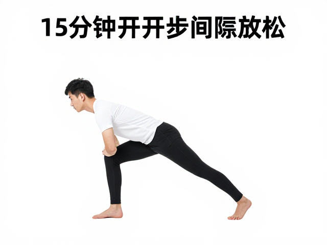 15分钟低强度开合步间隙放松,居家高效瘦身指南