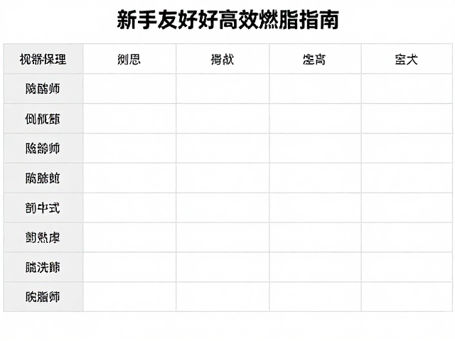 低冲击间歇训练团课，新手友好的高效燃脂指南