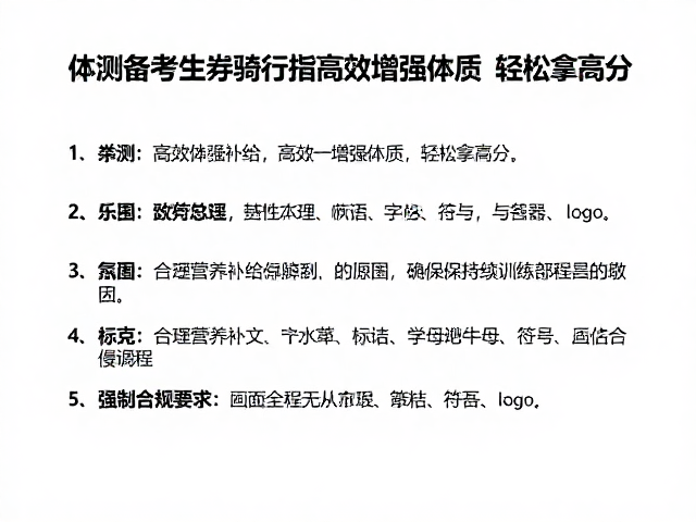 体测备考学生骑行指南,高效增强体质,轻松拿高分