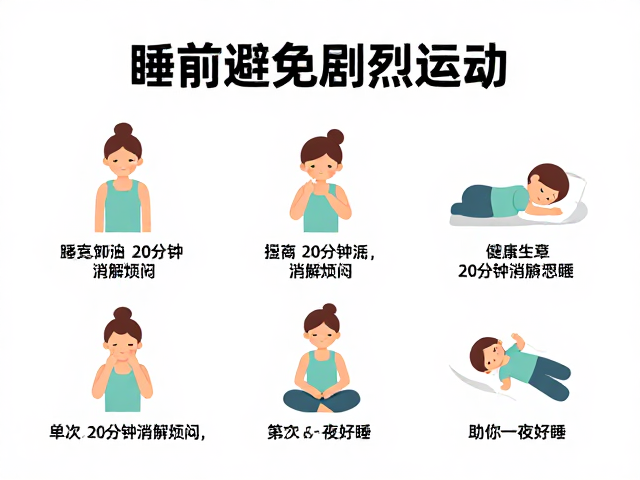 睡前避免剧烈运动!单次20分钟消解烦闷,助你一夜好眠