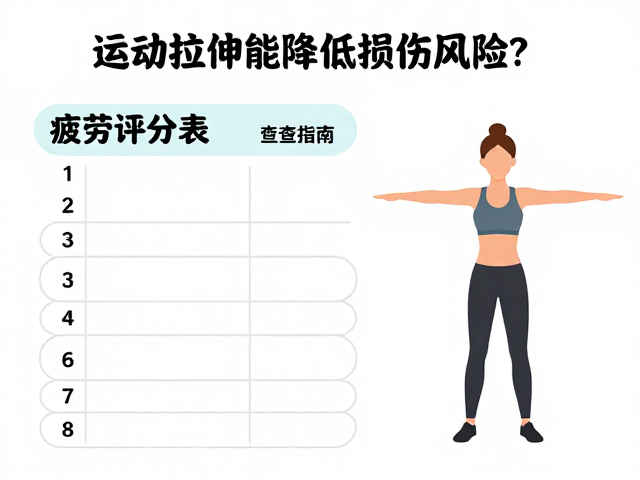 运动拉伸能降低损伤风险?附疲劳评分表自查指南