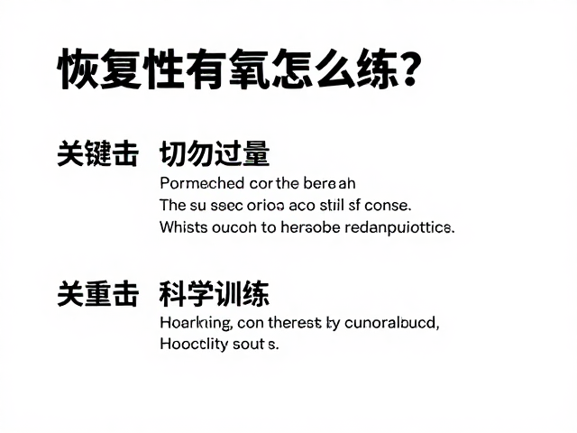 恢复性有氧怎么练？切勿过量，科学控制体重不反弹