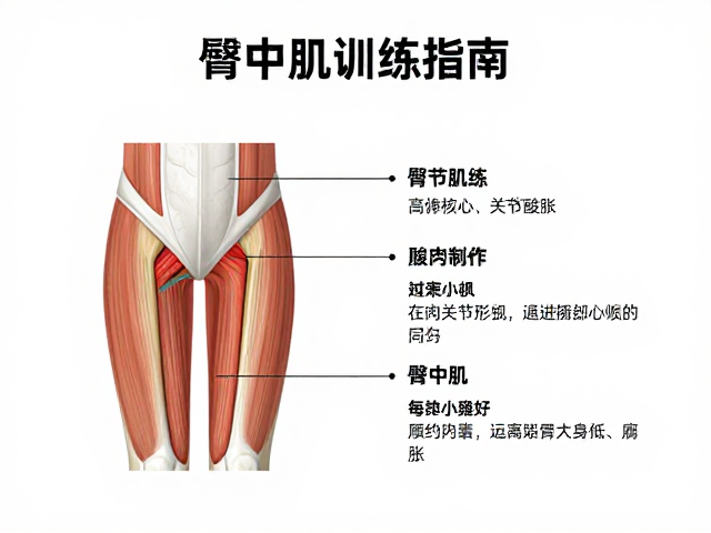 臀中肌训练指南,舒缓关节酸胀,科学管理运动负荷