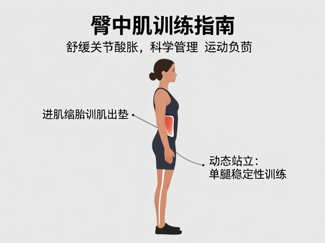臀中肌训练指南,舒缓关节酸胀,科学管理运动负荷