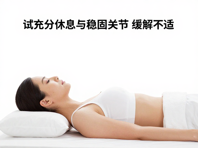 关节弹响伴疼痛?试试充分休息与稳固关节,缓解不适