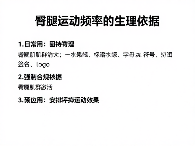 日常防护与臀腿肌群激活,合理安排运动频率的科学指南