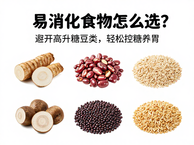 易消化食物怎么选?避开高升糖豆类,轻松控糖养胃