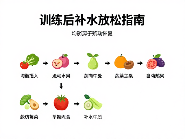 训练后补水放松指南,均衡摄入蔬果主食助恢复