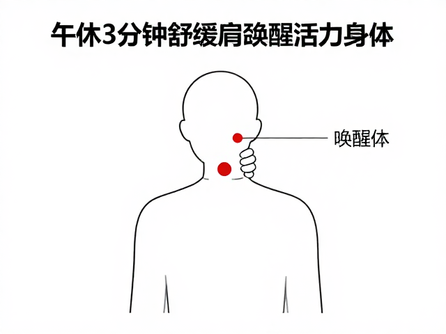 午休3分钟舒缓肩颈,唤醒活力身体