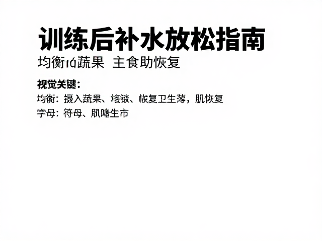 训练后补水放松指南,均衡摄入蔬果主食助恢复