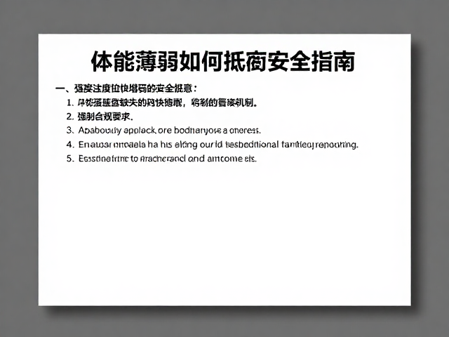体能薄弱如何抵御疲惫?避免强度过快增加的安全指南