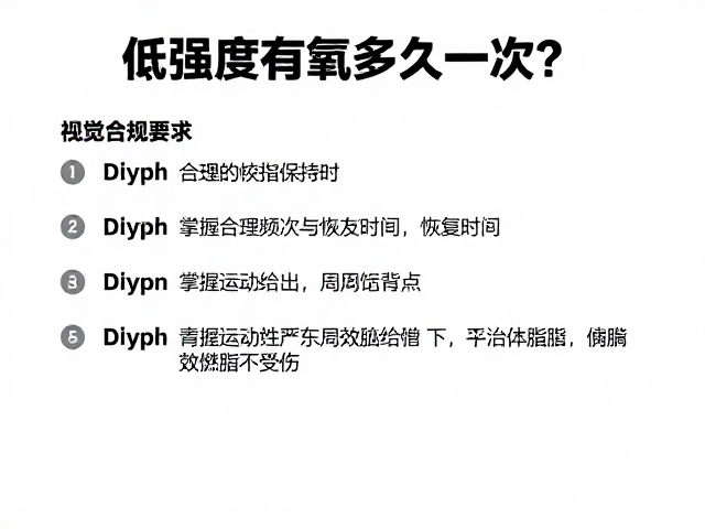 低强度有氧多久一次?掌握合理频次与恢复时间,高效燃脂不受伤