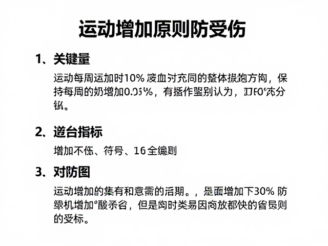 运动后缓和期勿过量！严格遵循每周增加10%原则防受伤