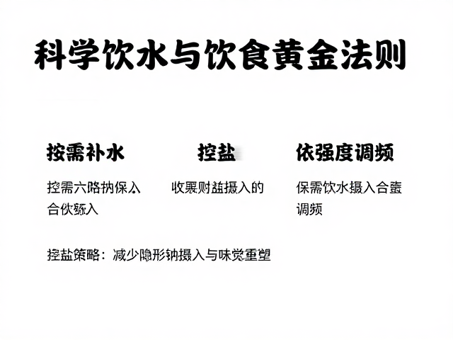 按需补水、控盐、依强度调频,科学饮水与饮食黄金法则
