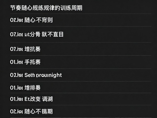 节奏随心不盲目,如何保持规律训练周期并精准配速?