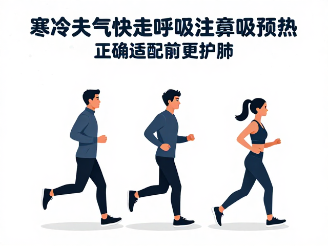 寒冷天气快走呼吸注意鼻吸预热,正确适配动作更护肺