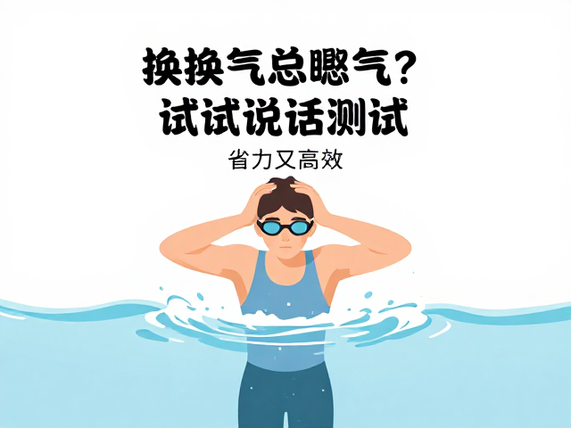 游泳换气总憋气？试试说话测试，省力又高效