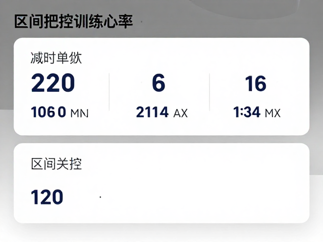 区间把控，220减年龄法锁定训练心率，更稳定高效