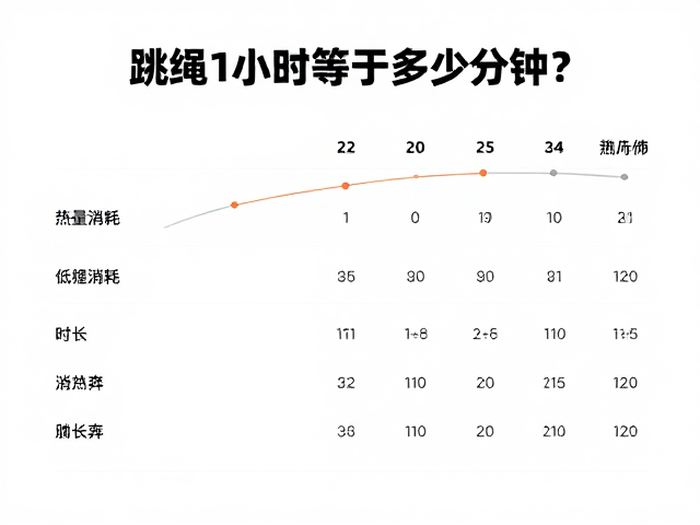 跳绳1小时等于多少分钟?长时间低强度跳绳的热量消耗与时长换算指南