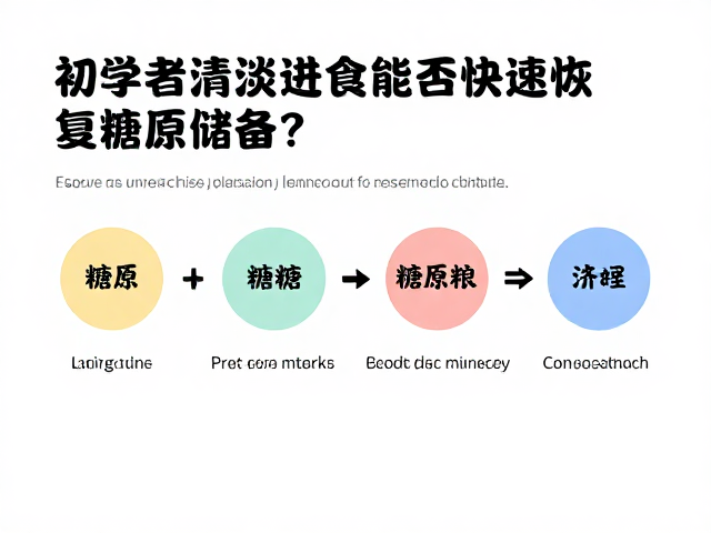 初学者清淡进食能否快速恢复糖原储备?专家解析