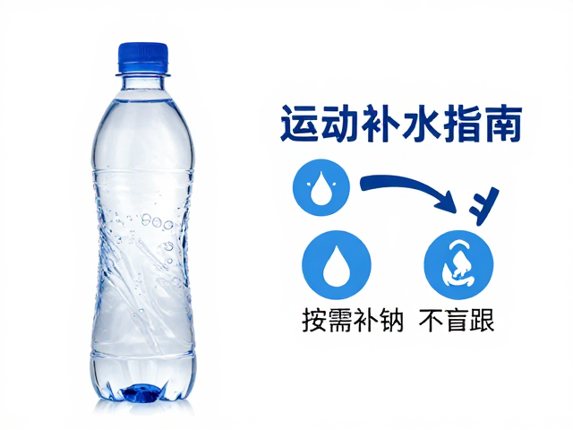 中低强度运动补水指南，清水为主，按需补钠不盲跟