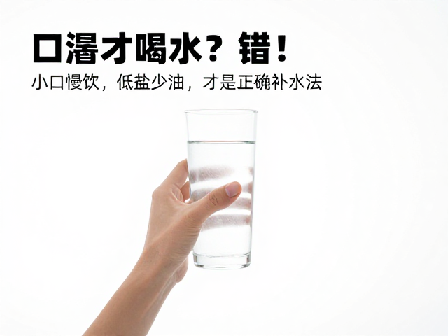 口渴才喝水?错!小口慢饮,低盐少油,才是正确补水法