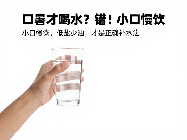 口渴才喝水?错!小口慢饮,低盐少油,才是正确补水法