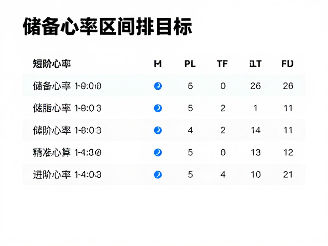 短时高效燃脂,四周进阶计划,精准计算储备心率区间