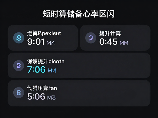 短时高效燃脂,四周进阶计划,精准计算储备心率区间