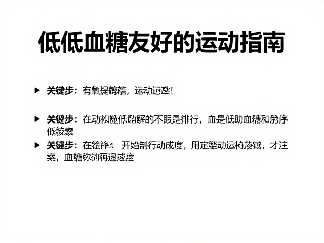 中等强度有氧耗能参考,低血糖预防与运动指南