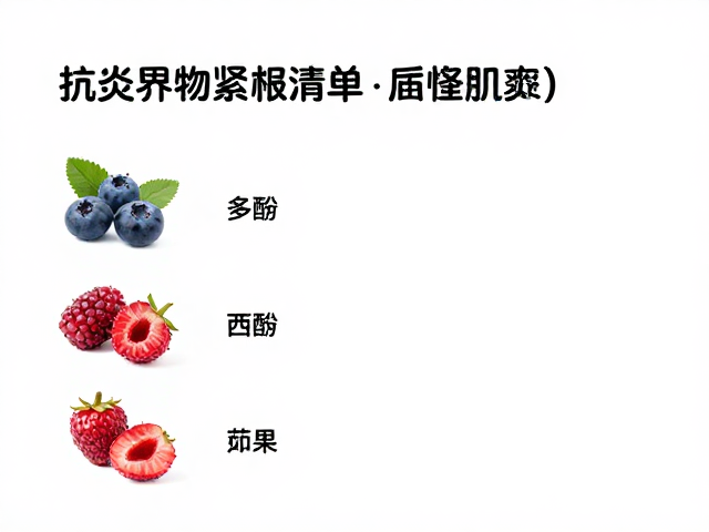 缓解肌肉紧绷痛感，抗炎食物清单助舒缓局部不适