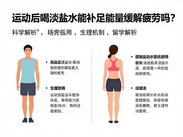 运动后喝淡盐水能补足能量缓解疲劳吗？科学解析