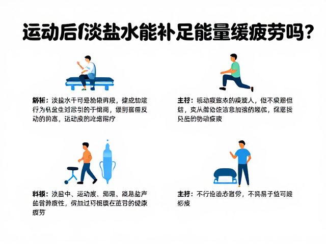 运动后喝淡盐水能补足能量缓解疲劳吗？科学解析