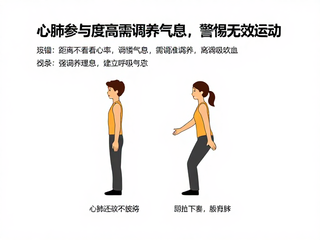 只看距离不看心率?心肺参与度高需调养气息,警惕无效运动
