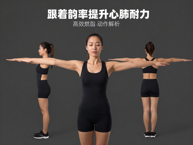 跟着韵律摆臂提升心肺耐力,高效燃脂有氧动作解析