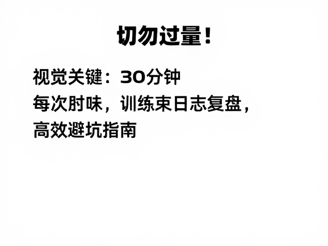 切勿过量！每次30分钟训练日志复盘，高效避坑指南