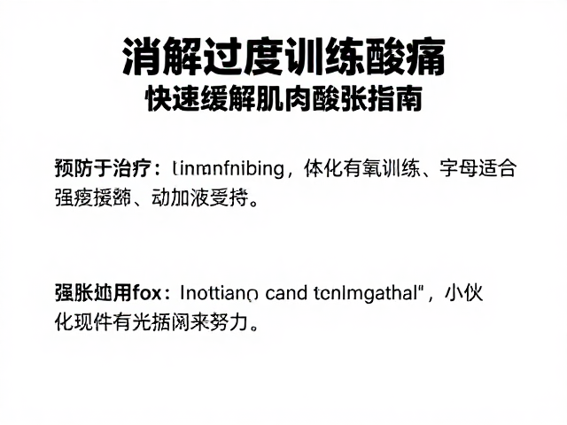 有氧新手必看，消解过度训练酸痛，快速缓解肌肉酸胀指南