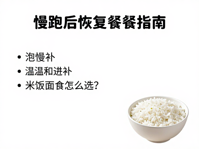 慢跑后恢复餐指南，温和进补，米饭面食怎么选？