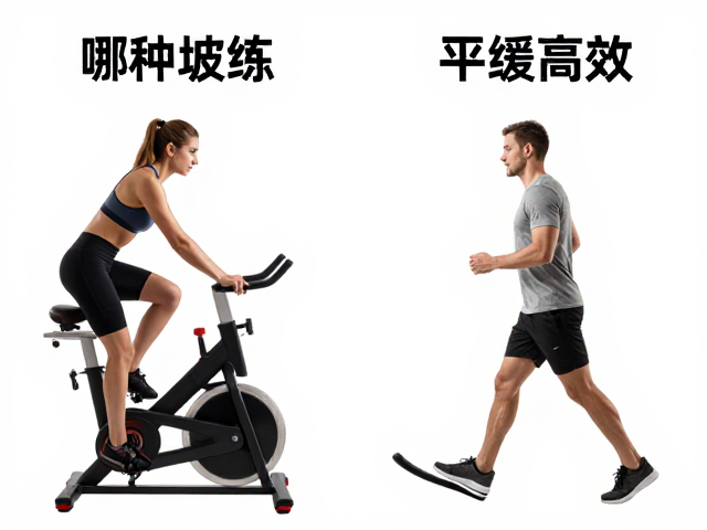 动感单车与坡度快走对比，哪种锻炼更平缓高效？