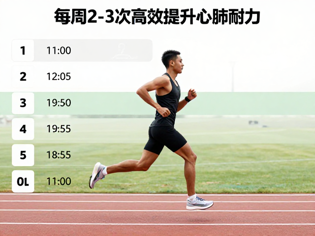 每周2-3次快慢交替跑,高效提升心肺耐力
