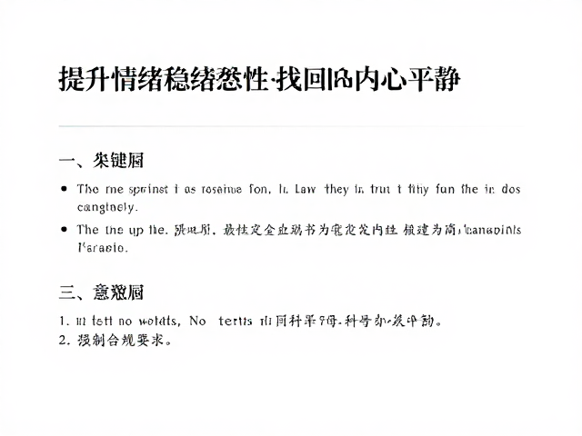 冥想收尾消解烦闷，提升情绪稳定性，找回内心平静