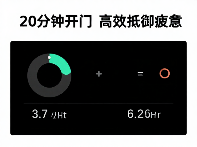 单次20分钟入门，心率监测训练，高效抵御疲惫