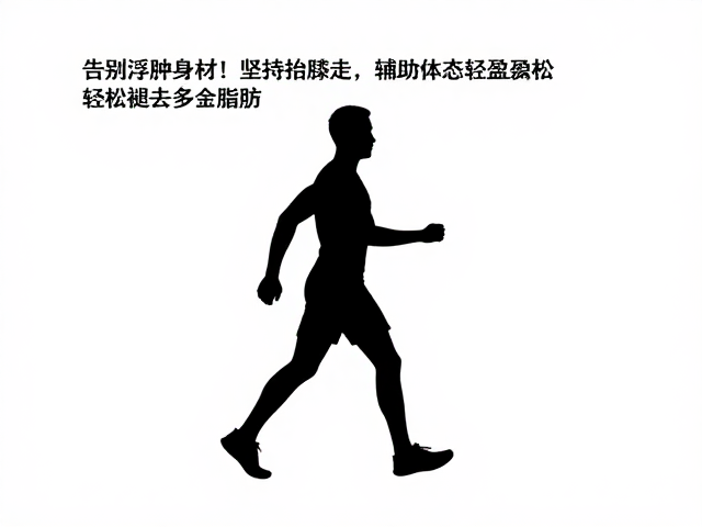告别浮肿身材！坚持抬膝走，辅助体态轻盈，轻松褪去多余脂肪