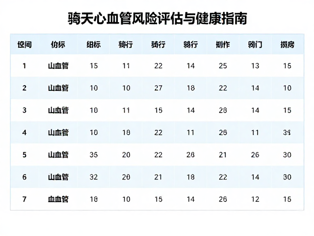 每天高强度间歇变速骑行，心血管风险评估与健康指南