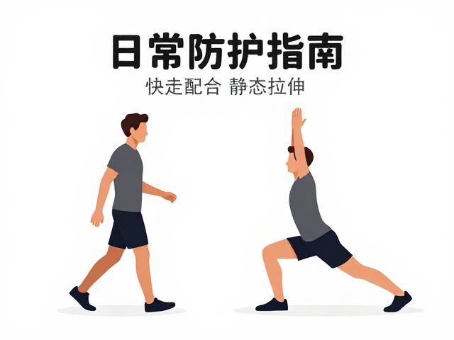日常防护指南,快走配合静态拉伸,科学守护健康